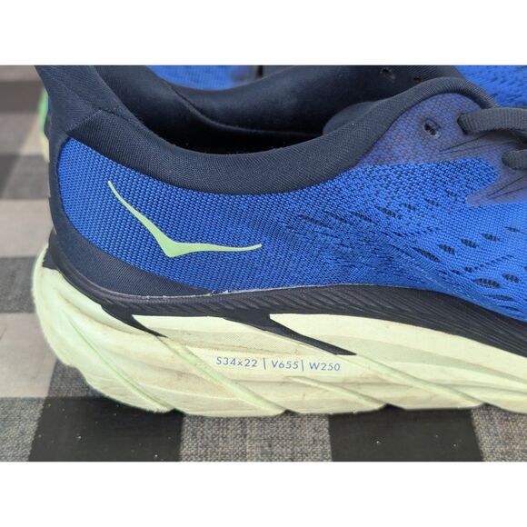 Hoka Clifton 8 Running Shoes Blue Men's Size 10.5D - Picture 11 of 16